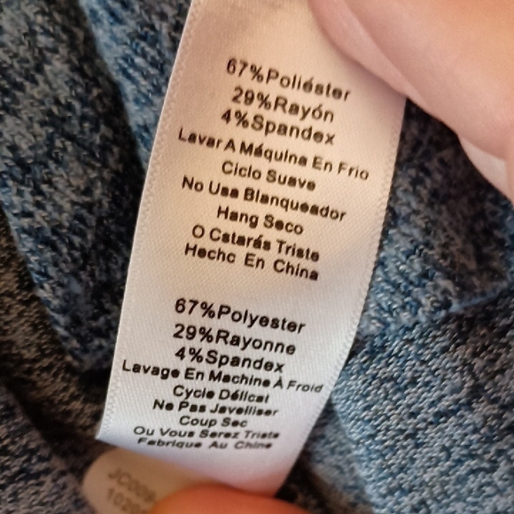 LuLaRoe Heathered Blue Draped Cardigan - Picture 4 of 6